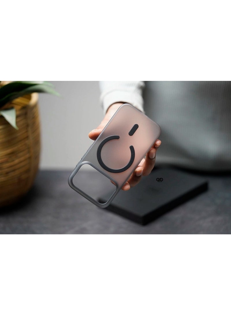 Magnetic Compatible with iPhone 17 Pro Max Case,【Compatible with Mag-Safe】Slim Translucent Matte Phone Case Slim Fit Military Grade Drop Protection Shockproof Anti-Fingerprint Phone Case - Image 3